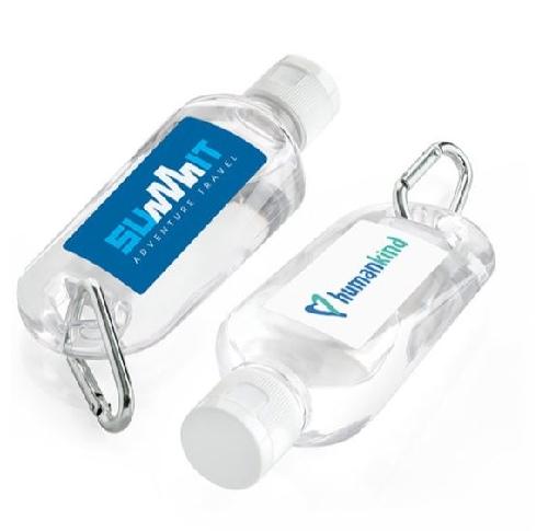 Hand Sanitiser With Clip 70ml Carabiner